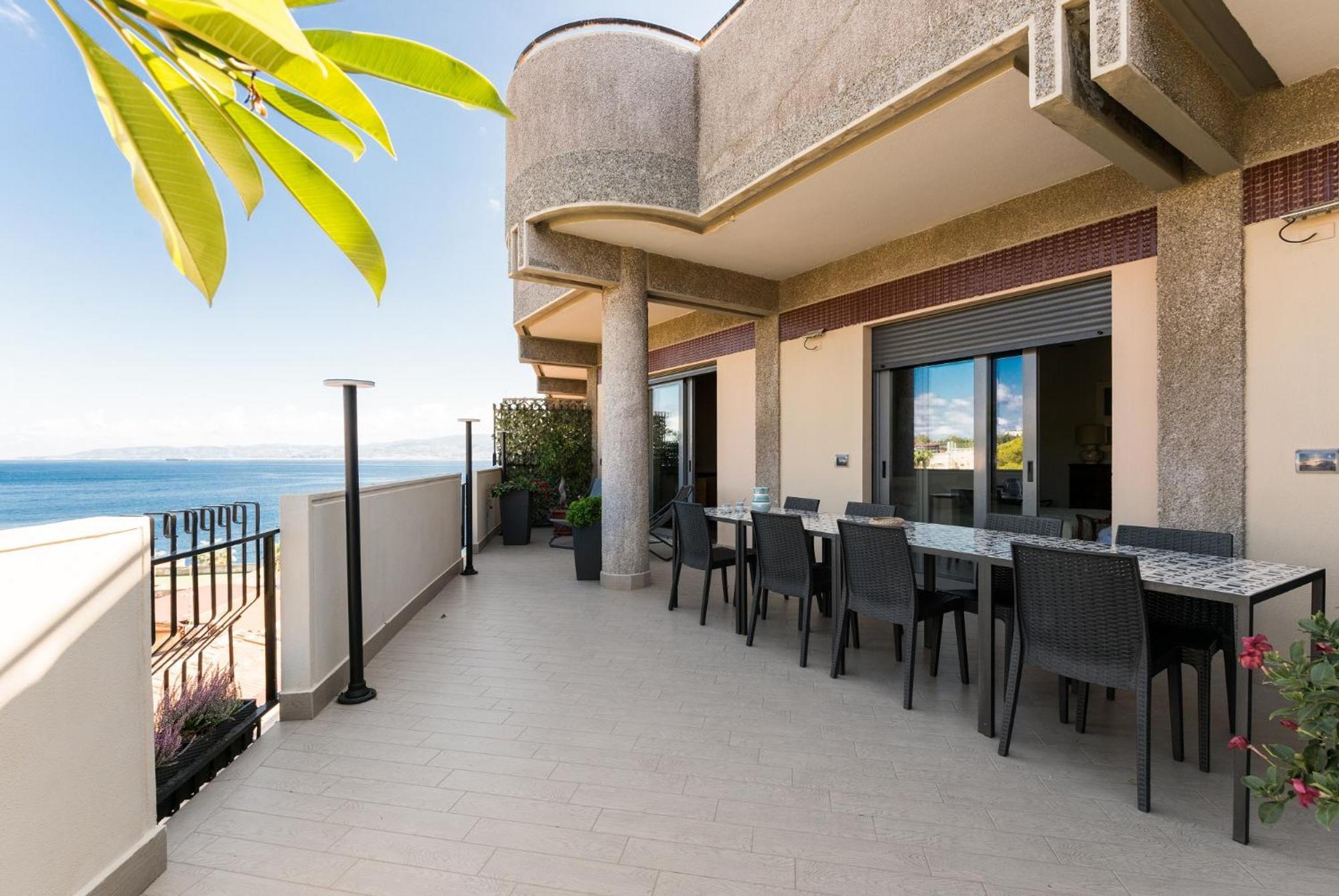 Willa Attico Panoramico - Milazzo Centro Storico - 200 Mq Zewnętrze zdjęcie